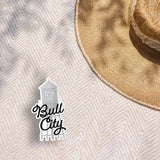 Bull City Water Tower Durham North Carolina Sticker - Cool NC Decal