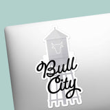 Bull City Water Tower Durham North Carolina Sticker - Cool NC Decal