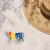 Durham NC Flag Bull Sticker - Cool North Carolina Decal