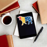 Durham NC Flag Bull Sticker - Cool North Carolina Decal