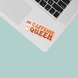 Caffeine Queen Coffee Sticker for Laptop