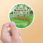 Cajun Country Louisiana Gator Sticker