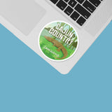 Cajun Country Louisiana Decal on Laptop