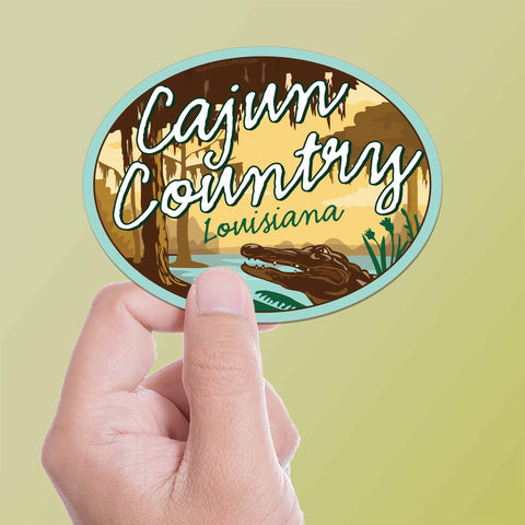 Cajun Country Louisiana Bayou Sticker