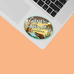 Cajun Country Louisiana Sticker on Laptop