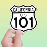 Highway 101 California Road Sign Sticker