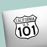 Highway 101 California Road Sign Sticker