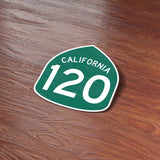 California Highway 120 Yosemite Road Sign Sticker