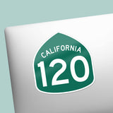 California Highway 120 Yosemite Road Sign Sticker