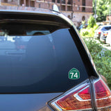 California Highway 74 Road Sign Sticker - Palms to Pines Scenic Byway