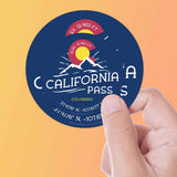 California Pass Colorado Stickers Set