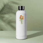 Cute California Decal with Orange Poppies on Water Bottle