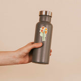Cute Floral California Decal on Water Bottle