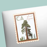 California Giant Sequoia State Tree Sticker- CA Vintage Stamp Decal