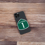 California Highway 1 Road Sign Sticker