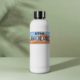 Canyonlands Utah License Plate Sticker on Hydroflask