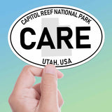 Capitol Reef National Park White Oval Bumper Sticker