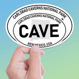 Carlsbad Caverns National Park White Oval Bumper Sticker