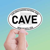Carlsbad Caverns National Park White Oval Bumper Sticker