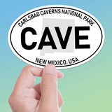 Carlsbad Caverns National Park White Oval Bumper Sticker