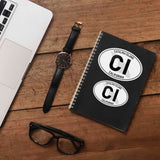 Catalina Island California White Oval Bumper Sticker