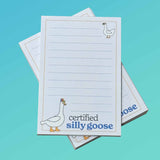 Certified Silly Goose Notepad - Funny 4" x 6" Memo Pad
