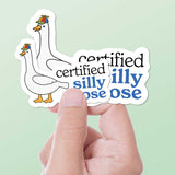 Certified Silly Goose Sticker for Water Bottle