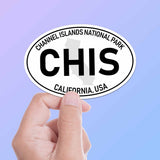 Channel Islands National Park White Oval Bumper Sticker