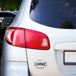 Chapel Hill North Carolina White Oval Car Magnet 