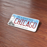 Illinois License Plate Bumper Stickers - Choose Your IL City or Phrase Decal