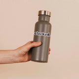 Clocked Sticker - Funny Gaming Quote Decal for Water Bottle