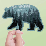 Cody Wyoming Black Bear Bumper Sticker