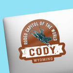 Cool Cody Wyoming Decal on Laptop