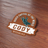 Rodeo Capitol Cody Wyoming Bumper Sticker