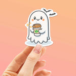 Pumpkin Spice Latte Ghost Sticker