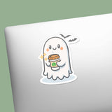 Pumpkin Spice Latte Ghost Sticker