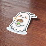 Pumpkin Spice Latte Ghost Sticker