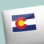 Colorado Flag Decal on Laptop