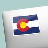 Colorado Flag Decal on Laptop