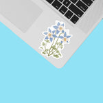 Colorado Blue Columbine Decal on Laptop