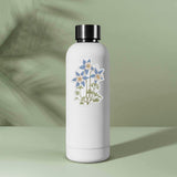 Colorado Blue Columbine Flower Sticker on Water Bottle