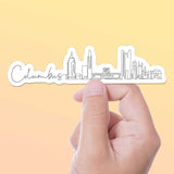 Columbus Ohio City Skyline Sticker