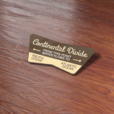 Continental Divide Road Sign Sticker