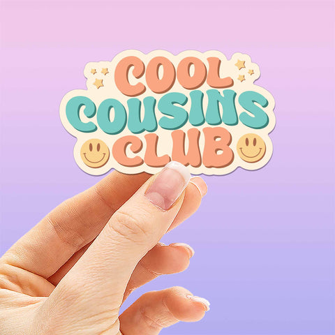 Cool Cousins Club Sticker for Hydroflask Water Bottle 