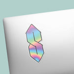 Millennial Pointy S Drawing Decal on Laptop
