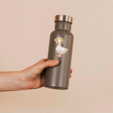 Cute 80s Country Goose Sticker on Water Bottle