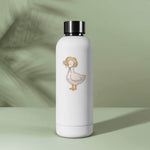 Cute 80s Country Goose Decal on Water Bottle