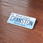 Cranston Rhode Island License Plate Sticker