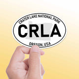 Crater Lake National Park White Oval Bumper Sticker