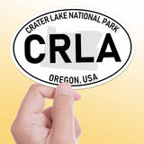 Crater Lake National Park White Oval Bumper Sticker